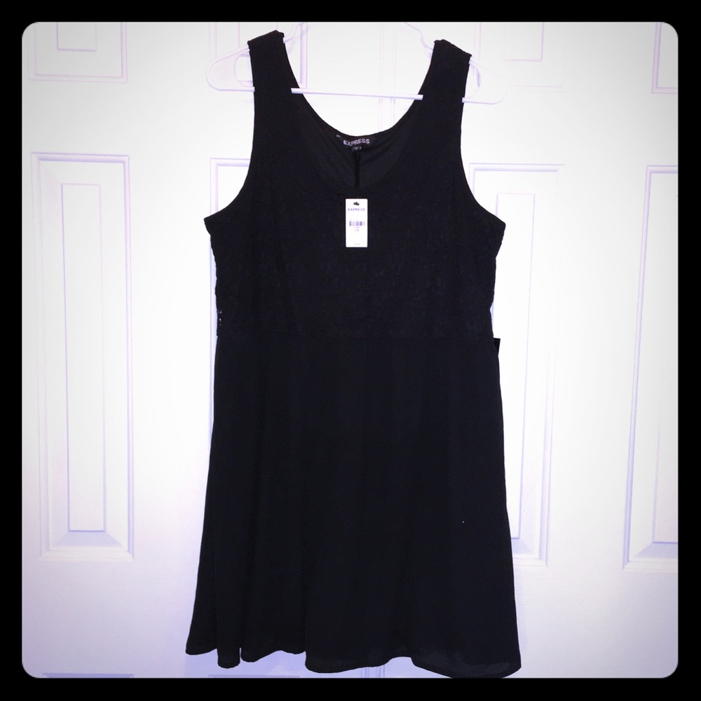NWT Express black lace mini